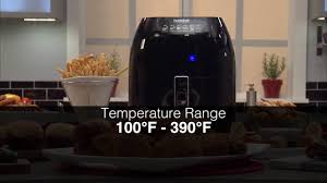Nuwave Brio Digital Air Fryer Setting The Cooking Temperature Time