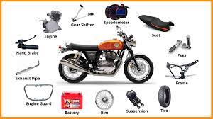 30 basic parts of motorcycle their