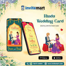hindu wedding invitation card at rs 499