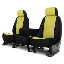 Yellow With Black Custom Seat Covers