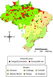 map of the brazilian protected areas