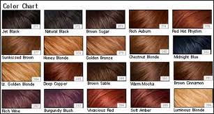 red hair color chart brown hair color