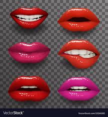 woman lips stylish slightly open mouth