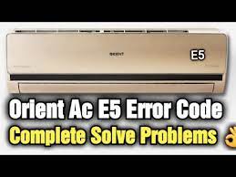 e5 error code in orient dc inverter