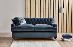 harris vine fabric chesterfield sofa