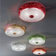 Ceiling Light Murano Glass Contemporary