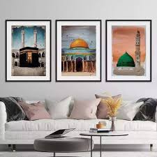New 3 Mosque Ic Wall Art With