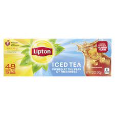 lipton family sized iced black tea