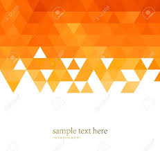 Vector Abstract Orange Color Mosaic Background For Design Brochure