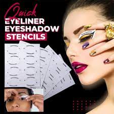 quick eyeliner eyeshadow stencils guide