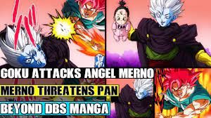 Beyond Dragon Ball Super: The New Angel Fights Goku! Merno Uses Pan Against  Goku On Beerus Planet - YouTube