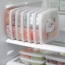 refrigerator frozen meat four