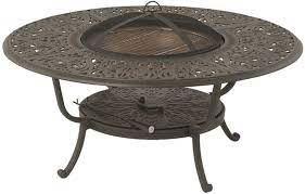 Round cast stone top gas fire pit table. Fh Casual 48 Round Wood Fire Pit Table The Fire House Casual Living Store