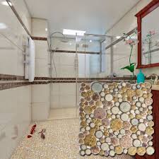 apvalios mozaikinės plytelės vonios