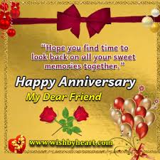 wedding anniversary wishes for friend