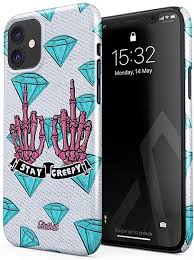 Of course, the problem is that most cases hide apple's gorgeous iphone design. Amazon Com Glitbit Compatible With Iphone 11 Case Stay Creepy Stay Weird Diamond Patches Emo Goth Punk Kawaii Grunge Middle Finger Bitch Thin Design Durable Hard Shell Plastic Protective Case Cover