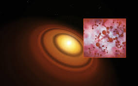 methyl alcohol in a planet forming disc
