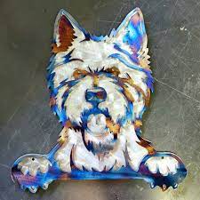 8 Layered West Highland Terrier Metal
