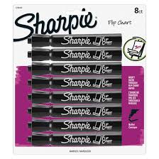 Sanford Sharpie Flip Chart Marker Bullet Tip Pack Of 8