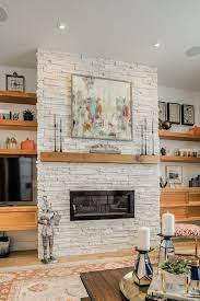 Stacked Stone Fireplace By Dallas
