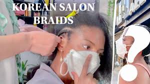black gets 4c hair braid in korea
