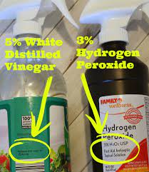 vinegar and hydrogen peroxide