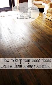 how to clean hardwood floors without