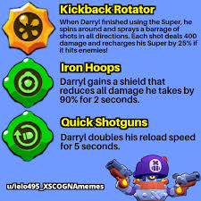 The ability to use these on a particular brawler is unlocked at power level 7! If Gadgets And Star Powers Switched Places Part 17 Darryl Brawlstars