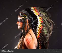native american indian chief war bonner
