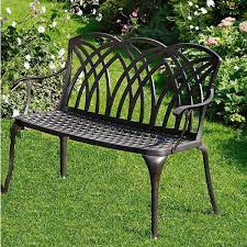 the april garden bench seat in antique