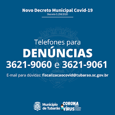 Decreto n° 3442 acciones preventivas decreto n° 3451 horario excepcional de trabajo decreto n° 3456 emergencia nacional decreto n°. Denuncias Por Desrespeito Ao Decreto De Enfrentamento A Pandemia Podem Ser Feitas Por Telefone Municipio De Tubarao