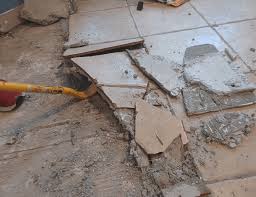 how to remove a tile floor the daily diy