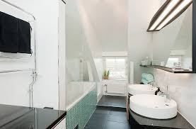 White Aqua Bathroom Design Mosaic Tiles
