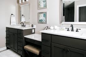 double vanity painted sealskin with