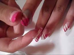white nails using smart nail stencils