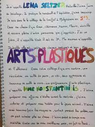 Page De Garde Cahier D Arts Visuels - Arts plastiques - [Collège de La Souffel]