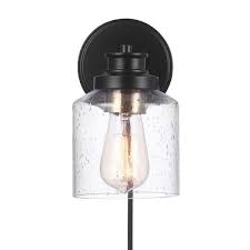 Globe Electric 1 Light Matte Black Plug