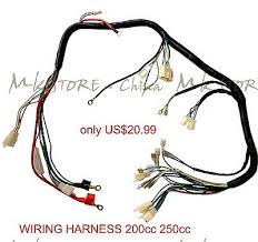 The first 2 would go to the interlock plus the neutral wire and the sidestand wire. Quad Wiring Harness 200 250cc Chinese Electric Start Loncin Zongshen Ducar Lifan Ebay