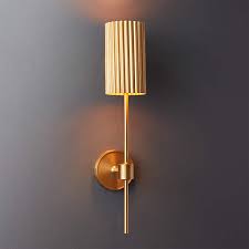 Fluted Gold Modern Wall Sconce