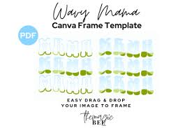 canva frame template wavy mama frame