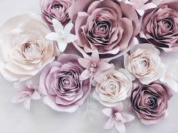 3d Paper Flowers Wall Decor Roses Wall