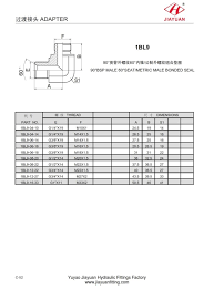China Custom Elbow Male Bsp 60 Metric Bonded Fitting