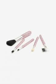 gemstone makeup brushes pink womens