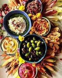 vegan appetizer platter by