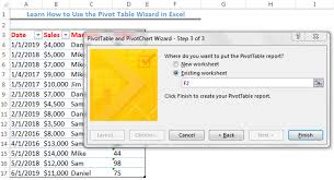 Learn How To Use The Pivot Table Wizard In Excel Excelchat