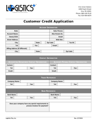 122 Printable Business Credit Application Forms And