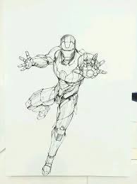 Drawing spider man climbing to the wall coloring page avec spider. 25 Ide Iron Man Gambar Sketsa Buku Mewarnai