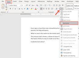 a border around text in microsoft word