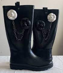 rain plain rubber boots size