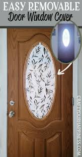 Simple Diy Wood Door Window Cover
